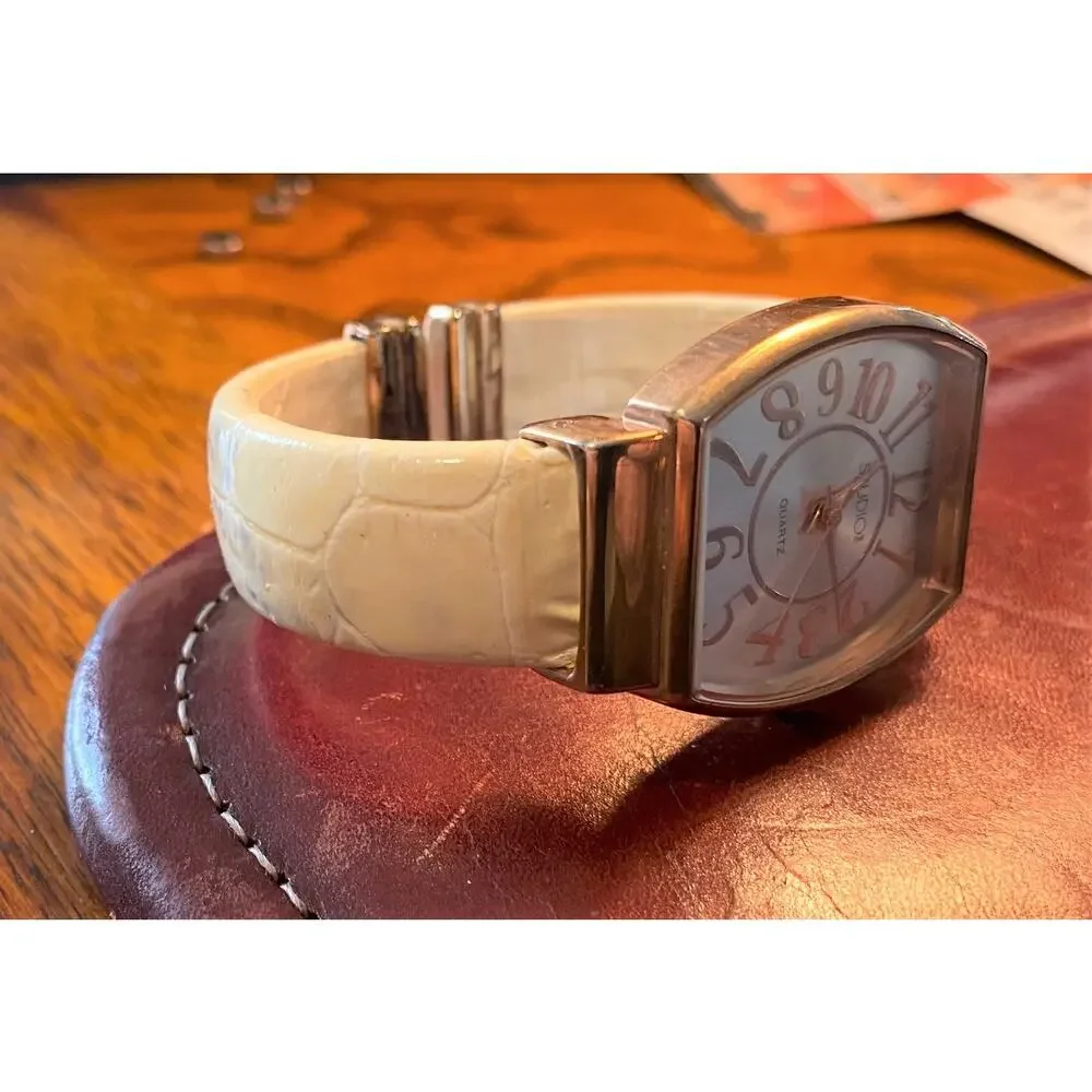 Women's 30mm Rose Gold Tone studio Time Watch, Banghle Bracelet
